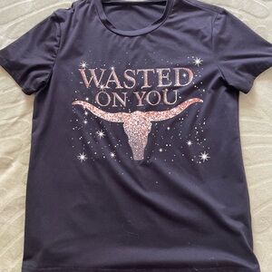 Black Morgan Wallen Graphic Tee Lightly Worn